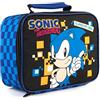 Sonic The Hedgehog Borsa per il pranzo per bambini | Immergiti nell'avventura retrò del videogioco per ragazzi | Divertiti con l'eroe blu veloce | Materiale durevole per avventure attive