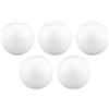 MCE-Commerce Sfera di polistirolo Ø 8 cm in polistirolo, liscia e resistente, 5 pezzi per fai da te, modellismo, progetti creativi