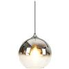 MZStech - Lampada a Sospensione Sferica di Vetro, Moderna, con colore sfumato