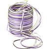 PRÄSENT C.E. Pattberg Raffia - Nastro Multicolore Verde-Lilla-Rosa, 50 Metri, Nastro Regalo per incartare Regali, Nastro a 5 Fili per Regali, Accessori per Decorazioni e Artigianato, per Ogni Occasione