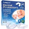 Runesol 4pcs Bite Bruxismo Automodellante, Grandi Byte per Notturno, Dispositivo Medico CE e BPA frei Bite Dentale, Bait per Denti Notturno, Mouth Guard for Bruxismo, Teeth Grinding Paradenti
