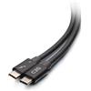 C2G Cavo USB C Thunderbolt 4 da 2,5 piedi - da USB C a USB C - 40Gbps - M/M - Cavo Thunderbolt - da 24 pin USB-C (M) a 24 pin USB-C (M)