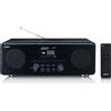 Lenco DIR-261BK - Internetradio con radio DAB+ e FM, lettore CD/MP3, Bluetooth®, 2 x 10 Watt RMS, display da 2,8", nero