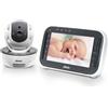 Alecto DVM200M - Baby monitor con telecamera e display a colori da 4,3", bianco/antracite