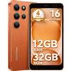 Blackview Smartphone Blackview Wave 2C, 2026, display da 5", estremamente leggero, senza contratto, Android 16, 12+32GB, Face ID, Dual SIM, risoluzione 1080P, custodia protettiva in TPU inclusa