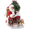 Department 56 Possible Sogni Babbo Natale E Suo Animali Slitta Con Guida Cane