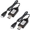 Panlouting 2 Pack | Caricabatterie USB 7,4V 1A Cavo di Ricarica con Connettore XH-3P per Batteria Lipo 7,4V 2S | Per Auto RC FPV Drone
