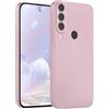 LEHEHE Custodia Silicone per Huawei P30 Lite/nova 4e / Honor 20S, Cover Soft Touch Tinta Unita Guscio Sottile Antiurto Bumper Antigraffio con Protezione Fotocamera-Rosa chiaro