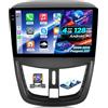 ETLFUCyber 4G+64G Autoradio für Peugeot 207 2006-2015 mit Wireless Carplay & Android Auto, 9-Zoll-Touchscreen-Radio mit WiFi/GPS/Bluetooth 5.0/EQ/FM RDS Radio
