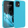 kwmobile Custodia Compatibile con Apple iPhone 12 / iPhone 12 Pro Cover - Back Case per Smartphone in Silicone TPU - Protezione Gommata - ghiaccio freddo