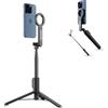 Kiorafoto Treppiede magnetico per selfie da 103,9 cm, treppiede estensibile con telecomando wireless staccabile e clip magnetica, compatibile con MagSafe per iPhone 16, 15, 14, 13 Pro Max Plus, GoPro e tutti i