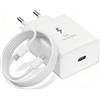AOKUTDA 45W USB C Caricatore Caricabatterie Rapido con 2M Tpye C Cavo | 45W Caricatore Rapido Adattatore con 2M Cavo per Galaxy S26 S25 S24 S23 S22 S21 Plus/FE/Ultra,Note20/A73 A53 A57 A56