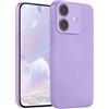 LEHEHE Custodia Silicone per Realme Note 60 / C61 / Note 60X, Cover Soft Touch Tinta Unita Guscio Sottile Antiurto Bumper Antigraffio con Protezione Fotocamera-Viola chiaro