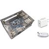 WayPonDEV Banana Pi M5 Computer monoscheda con processore Amlogic S905X3 Quad-Core Cortex-A55 2,0 GHz, 4 GB RAM + 16 GB LPDDR4, supporta Linux Android OS (con custodia e alimentazione)