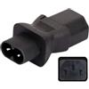 Aofan IEC 320 C8 maschio a C13 femmina dritta convertitore AC125V 10A/AC250V 2.5A