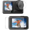 FinalCool Pellicola Protettiva per DJI OSMO Action 6, HD Protezione Lente Fotocamera in Vetro Temperato, Durezza 9H, Anti-Impronta, Anti Graffi, Tocco Sensibile, Senza Bolle(3 Pezzi)