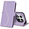 laddutoi Cover per Xiaomi Redmi Note 14 Pro 5G, Custodia Flip Case in Pelle PU [Slot Carte] [Supporto Stand] [Magnetica], Libro Portafoglio Antiurto Custodia per Redmi Note 14 Pro 5G, Viola