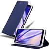 Cadorabo Custodia Libro per Samsung Galaxy J6 2018 in CLASSY BLU SCURO - con Vani di Carte, Funzione Stand e Chiusura Magnetica - Portafoglio Cover Case Wallet Book Etui Protezione