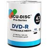 ACU-DISC Pro-Series DVD-R 4,7 GB velocità 16x 120 minuti dischi vuoti AZO Dye protezione UV Hard Coat superficie antigraffio - perfetto per foto e video - compatibile con qualsiasi unità DVD 17721