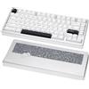 KEEBMONKEY WOBKEY Rainy 75 CNC Alluminio HMX/JWK/Cocoa Switches Tastiera Meccanica Triple-Mode Connettività con Acustica Superiore(Pro - Argento)