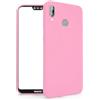Generico Custodia compatibile con HUAWEI P20 LITE ANE-LX1 / ANE-L21 ANE-LX1 / LX2 / LX3 (2018) Copertura Cover Protezione ANTIURTO antigraffio Gel Silicone TPU Morbida flessibile Matte Case (Rosa)