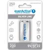 everActive - Silver Line 250 mAh 9 V (F22) NiMH batteria ricaricabile