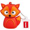 Garrulax Pendrive, USB Chiavette 8GB / 16GB / 32GB Premium Impermeabile Cute Animale in silicone ad alta velocità USB 2.0 dati, unità di memoria flash Penna Disk Pen Drive