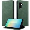 CASAFUNY Custodia per Samsung Galaxy A26 5G Cover a Libro Portafoglio in Pelle PU Protettiva, Flip Caso Custodia per Samsung A26 5G, Verde