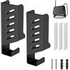 GIONAR Supporto da parete per Sky Box/Apple TV/switch di rete/modem, montaggio a parete universale, senza punzonatura/installazione a vite, staffa per apparecchiature con uno spessore < 4 cm (nero)