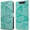 DENDICO Cover per Galaxy A80 / Galaxy A90, Portafoglio Custodia in PU Pelle per Samsung Galaxy A80 / Galaxy A90, Antiurto Cover a Libro con Slot per Carte, Verde