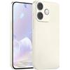 LEHEHE Custodia Silicone per OPPO A5 Pro 4G / 5G, Cover Soft Touch Tinta Unita Guscio Sottile Antiurto Bumper Antigraffio con Protezione Fotocamera-Bianco