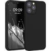 kwmobile Cover per Apple iPhone 12 / iPhone 12 Pro Custodia - Back Case per Smartphone in Silicone TPU - Protezione Gommata - nero matt