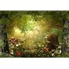 Xiaoterna 2,5x1,8m Fiaba Fungo Giardino Sfondo fotografico Sfondo per foresta incantata Fondale fotografico di primavera con fantasia boschiva Bambini ritratto foto studio oggetti di scena