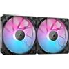 CORSAIR iCUE LINK RX140 RGB 140 mm Ventole PWM con Hub di Sistema iCUE LINK - Cuscinetto a Cupola Magnetica - Confezione Doppio - Nero