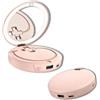 Syzplnwy Power Bank 3 in 1 con specchio e scaldamani - Cavo di ricarica portatile integrato per Natale e ottima idea regalo