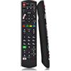 NJALNKHM Telecomando di ricambio per TV Panasonic, telecomando universale Panasonic per tutte le Smart TV Panasonic HD, LCD, LED, Plasma Viera con pulsanti Link NETFLIX/MY APP/VIERA, nessuna configurazione