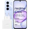 realme C100 5G Smartphone - 4GB RAM + 256GB, Display 6.8 Pollici 144Hz, Fotocamera 50MP, Batteria 6600mAh con Ricarica Rapida 45W, Blooming Purple