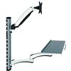 HFTEK® FY02CWS Workfit Workstation Sit & Stand Supporto per Monitor supporto da parete fino a 27 pollici con VESA 75/100 (FY02CWS)
