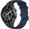 GIOPUEY Cinturini Compatibile con Honor Watch 6, Morbido Silicone Cinturino [Resistente all'Usura] [Traspirante] - Dark Blue