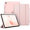 FINTIE Custodia per iPad Air 11 Pollici M4/M3/M2 (2026/2025/2024), iPad Air 5a/4a Gen 10,9" (2022/2020) con Portapenne - Sottile Leggero Opaca Trasparente Cover con Auto Sveglia/Sonno, Oro Rosa