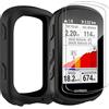 Doxxvai Custodia per Garmin Edge 540/840 + 2 Pellicole Protettive, Cover Silicone Antiurto per Ciclocomputer GPS con 2x Vetro Temperato 9H, Protezione Completa 360° Set per Garmin 540/840, Nero