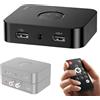 GBKDQQ Adattatore Bluetooth 6.0 stereo con telecomando, ricevitore Bluetooth con jack RCA Aux 3,5 mm, ricevitore HiFiBluetooth con 3D Surround, adattatore audio wireless per altoparlante/auto/TV
