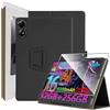 zZjoOoj Cover Per DOOGEE G6+ Tablet 11 Pollici Tablet con 1 Pezzi Pellicola Vetro Temperat (non adatta per TAB G6), Ultra Sottile,Custodia in Pelle PU Premium con Funzione Leggio Verticale,Nero
