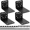 LiYiJiKeJi Kit di Montaggio su Rack Regolabile da 14-30 mm, Attacchi Rack da 19 Pollici, Montaggio Switch Compatibili con Netgear TRENDnet Cisco D-Link HP, per Dispositivi da 10,6 di Larghezza a 19 (90mm)