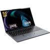 Amita Notebook 15,6 FHD Grigio, Processore N95 (fino a 3.4 GHz), 16GB RAM DDR4, 512GB SSD NVMe, Tastiera retroilluminata, Touchpad intelligente, Webcam con interruttore privacy (N95V 16+512G)