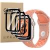 MEMELOKA Pellicola Protettiva per Apple Watch SE 3/2/1/Series 6 5 4 40mm, [3 Pezzi] HD Antigraffio TPU Sensibile al Tatto Protezione Schermo con 3D Copertura Totale