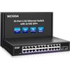 NICGIGA Switch Ethernet 24 Porte 2,5G + 2 SFP+ 10G, Switch Non Gestito