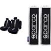 Sparco Spc1012 Set Coprisedili Per Auto In 11 Pezzi Classic Nero/Grigio, Set Di 11 & Opc12120001 Cuscino Passacintura, Nero, Set Di 2