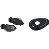 Lampa 90475 Micro, frecce Moto LED omologate, indicatori di direzione a LED & 90062 Adattatori per indicatori di direzione Yamaha