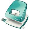 Leitz Perforatore in Metallo NeXXt WOW, fino a 30 Fogli, Retail Box, Blu (Ghiaccio)
